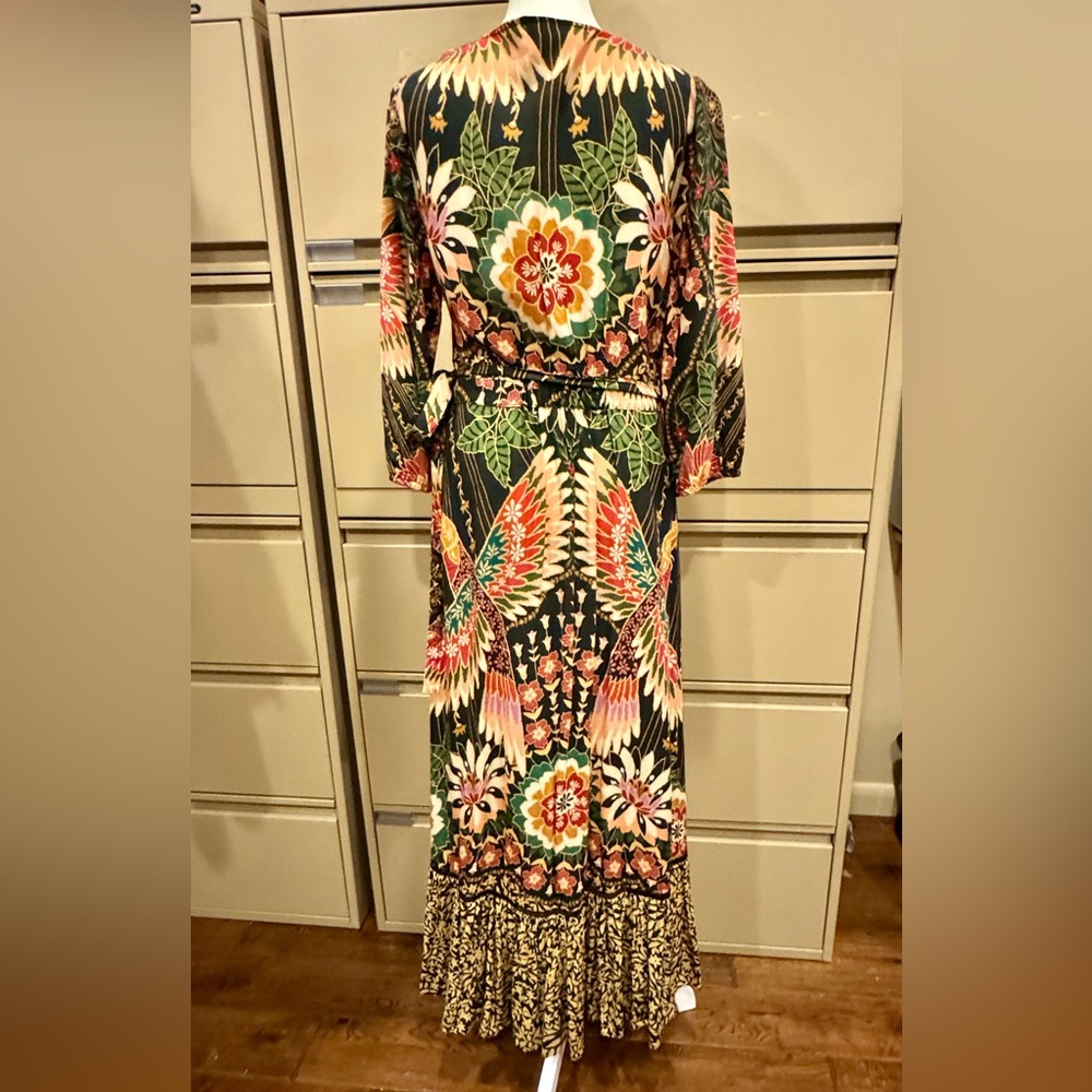 Farm Rio - Floral Wrap Dress - Size S - Picture 5 of 6